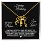 Mom - Happy Birthday - Personalized Vertical Name Necklaces - The Shoppers Outlet