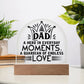 Gift For Dad - My Hero and Guardian - Domed Acrylic Plaque - The Shoppers Outlet