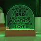 Gift For Dad - My Hero and Guardian - Domed Acrylic Plaque - The Shoppers Outlet