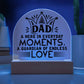 Gift For Dad - My Hero and Guardian - Domed Acrylic Plaque - The Shoppers Outlet