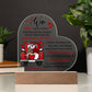 WIFE - Once Upon A Time God Blessed The Broken Road - Printed Heart Shaped Acrylic Plaque - The Shoppers Outlet