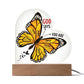 Faith - God Says You Are - Heart Acrylic Plaque - The Shoppers Outlet