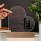 Gift For Soulmate - I Love You - You Are My Rock - Heart Acrylic Plaque - The Shoppers Outlet