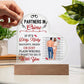 Gift For Soulmate - Partners In Crime - Heart Acrylic Plaque - The Shoppers Outlet