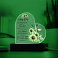 Faith - God Thinks Of You - Bible Verses - Heart Acrylic Plaque - The Shoppers Outlet