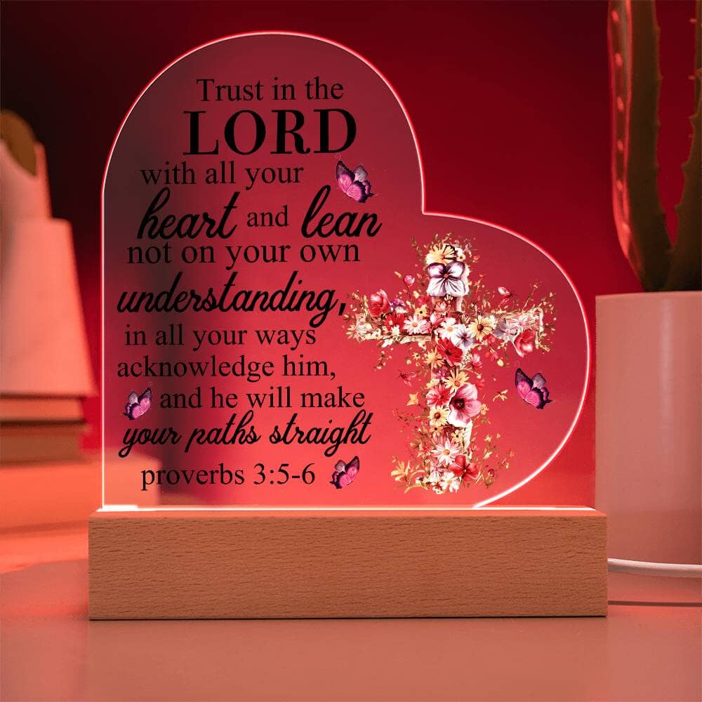 Daughter - To My Wonderful Awesome Daughter - Gift for Daughter - Printed Heart Acrylic Plaque - The Shoppers Outlet