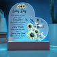 Faith - God Thinks Of You - Bible Verses - Heart Acrylic Plaque - The Shoppers Outlet