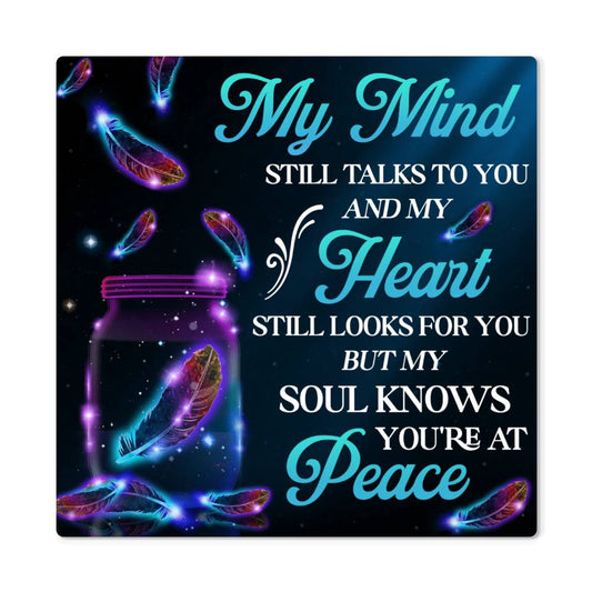 Remembrance - My Mine Still Talks To You - High Gloss Metal Art Prints - The Shoppers Outlet