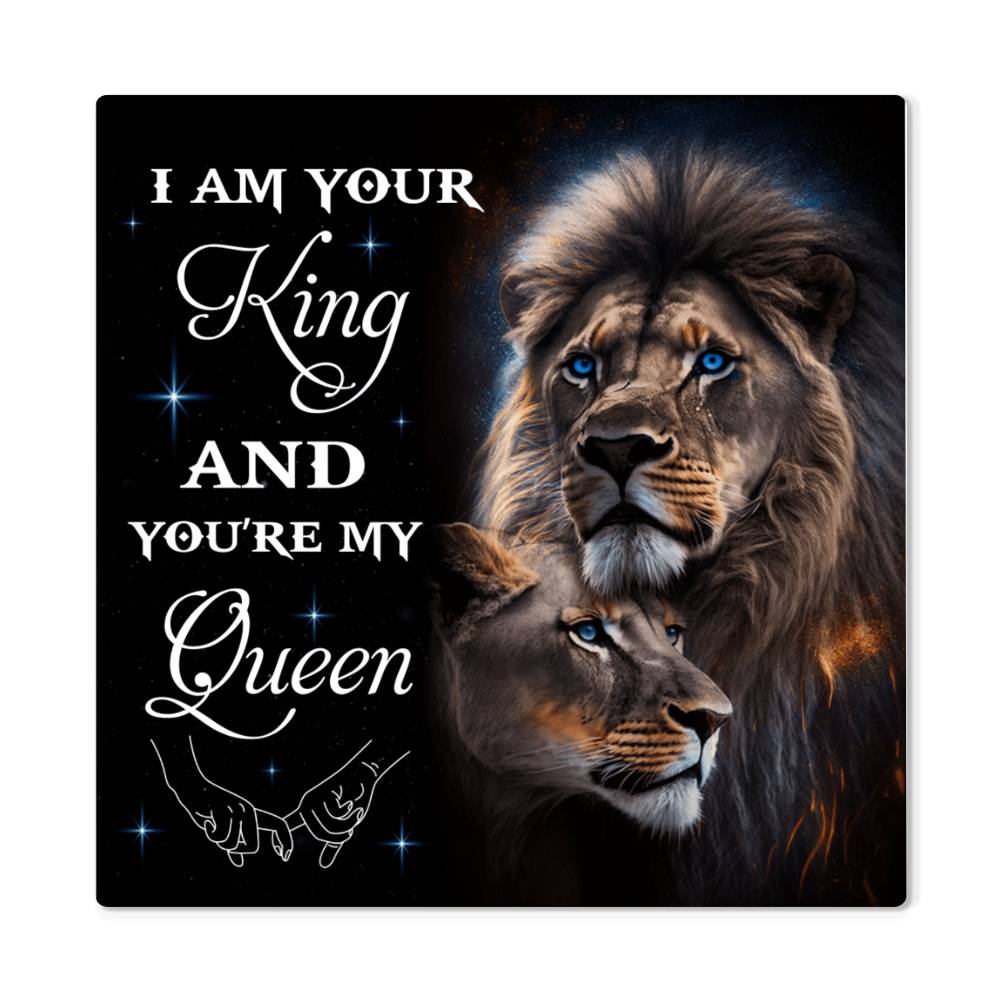Romance - I Am Your King And You're My Queen - High Gloss Metal Prints - The Shoppers Outlet