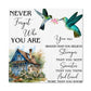 Motivational - Never Forget Who You Are - High Gloss Metal Art Prints - The Shoppers Outlet