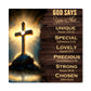 Faith - GOD SAYS YOU ARE- High Gloss Metal Art Prints - The Shoppers Outlet