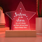 Sisters - Sisters Are Like Stars - Star Shaped Acrylic Plaque - The Shoppers Outlet