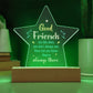 Good Friends - Are Like Stars - Printed Star Acrylic Plaque - The Shoppers Outlet