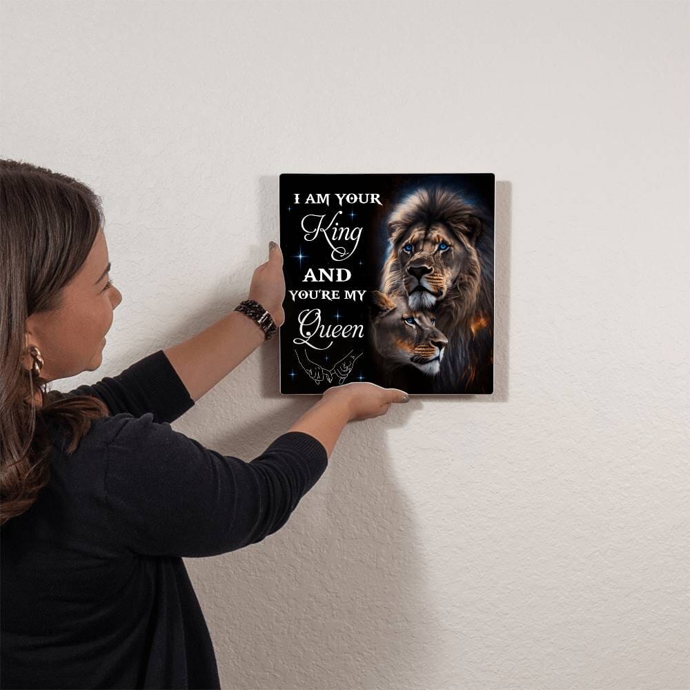 Romance - I Am Your King And You're My Queen - High Gloss Metal Art Prints - The Shoppers Outlet