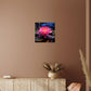 Flowers - Hot Pink Lotus Plant - High Gloss Metal Art Prints - The Shoppers Outlet