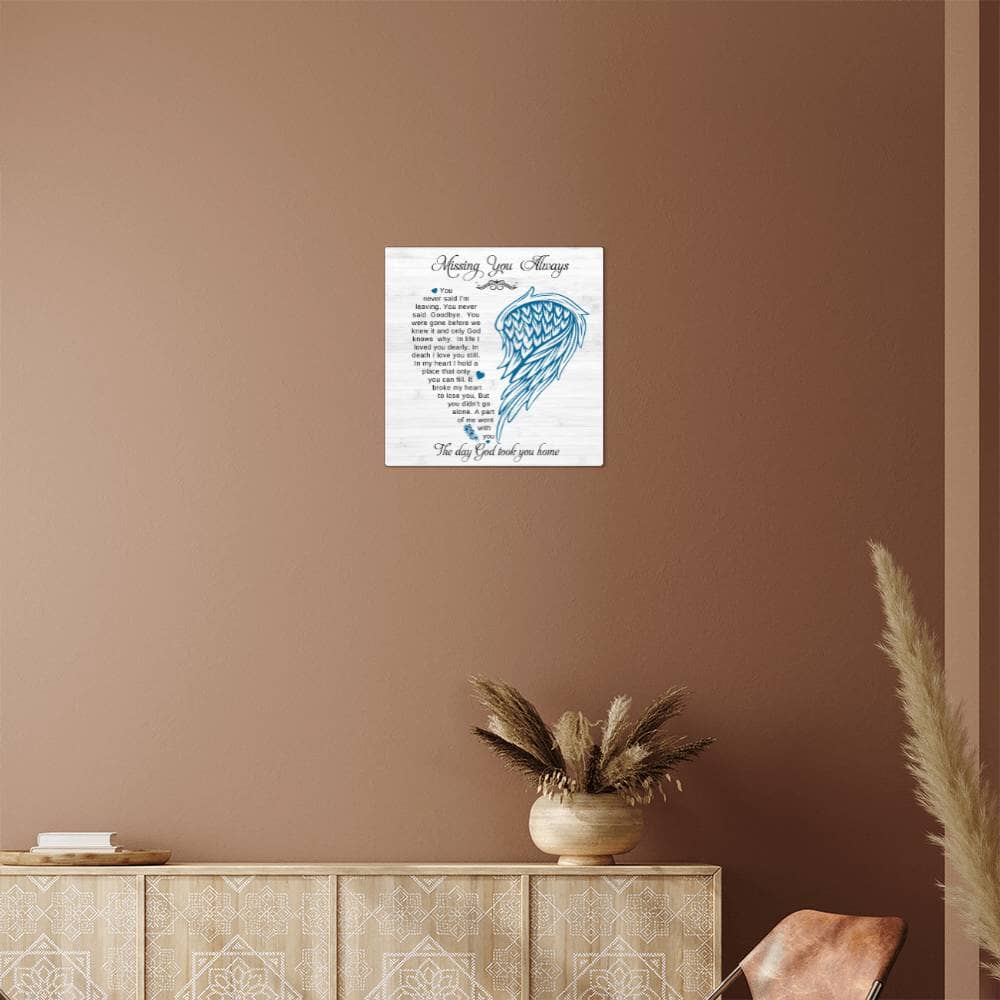 Remembrance - Missing You Always - High Gloss Metal Art Prints - The Shoppers Outlet
