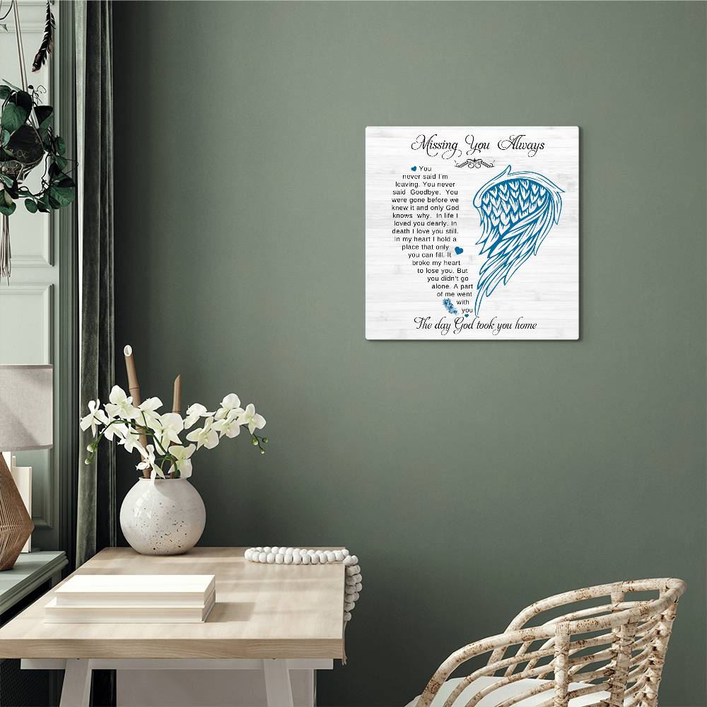 Remembrance - Missing You Always - High Gloss Metal Prints - The Shoppers Outlet