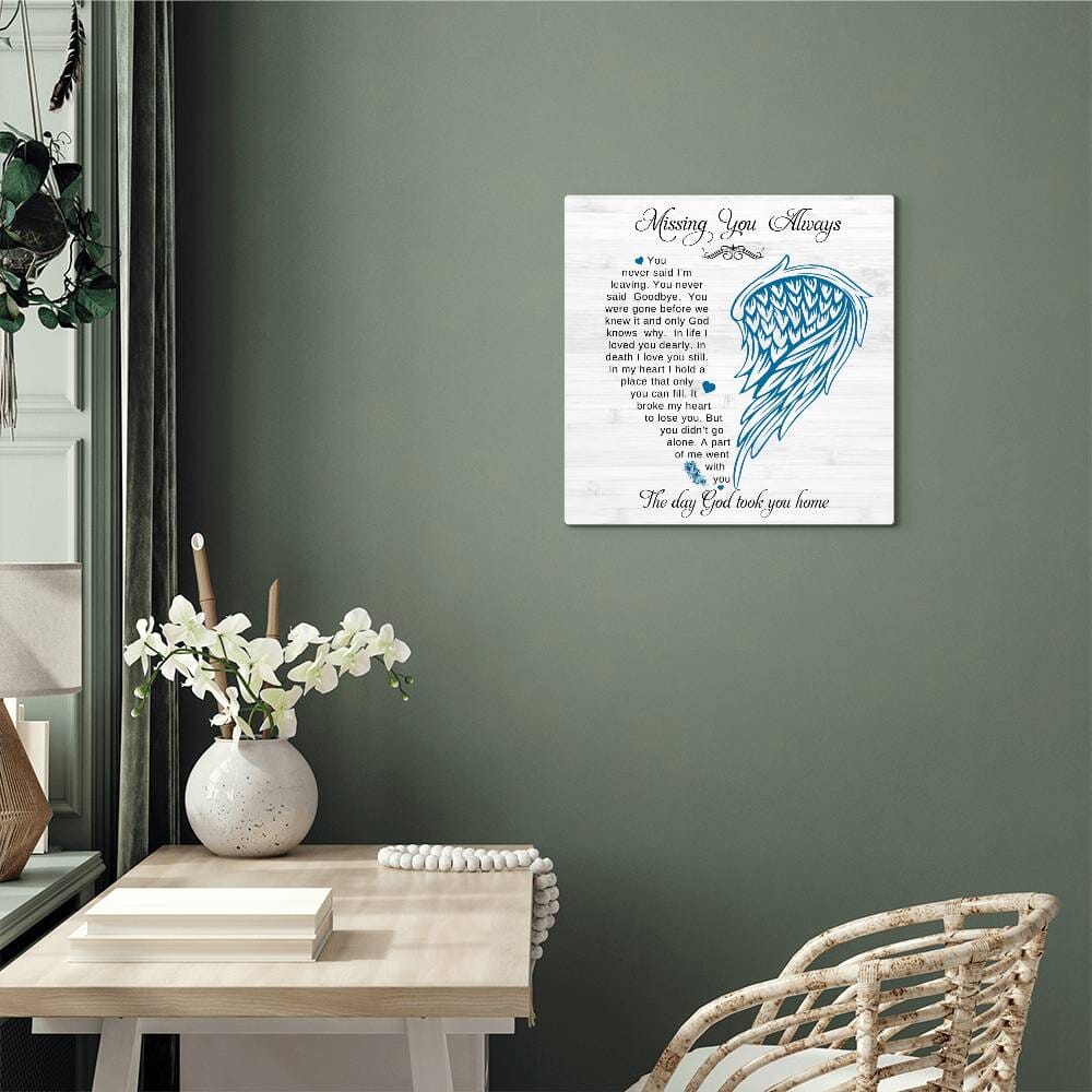 Remembrance - Missing You Always - High Gloss Metal Art Prints - The Shoppers Outlet