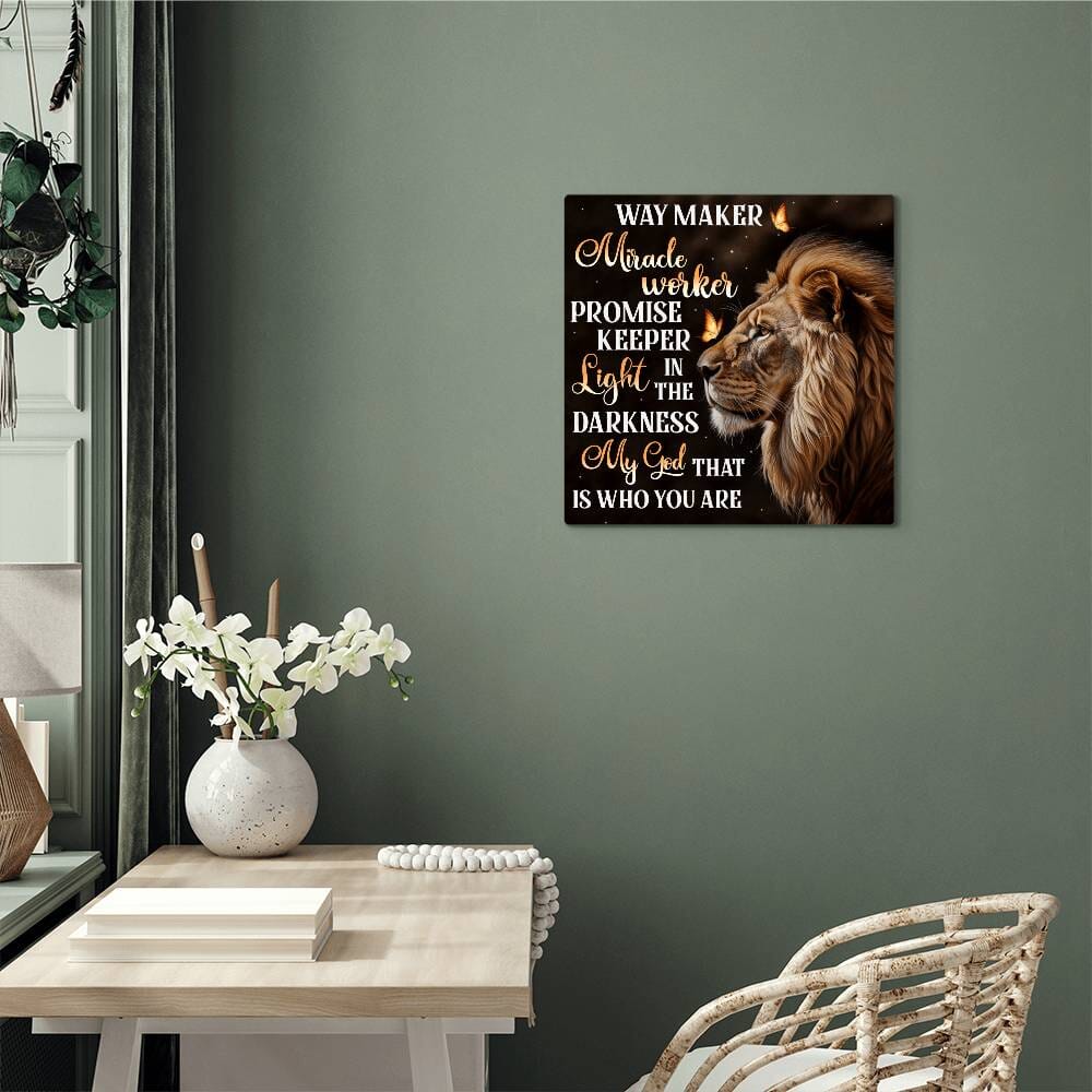 Faith - Way Maker My God That Is Who You Are - High Gloss Metal Art Prints - The Shoppers Outlet