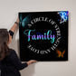 Family - A Circle Of Strength And Love - High Gloss Metal Art Prints - The Shoppers Outlet