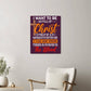 Faith - I Want To Be So Full Of Christ - High Gloss Metal Art Print - The Shoppers Outlet