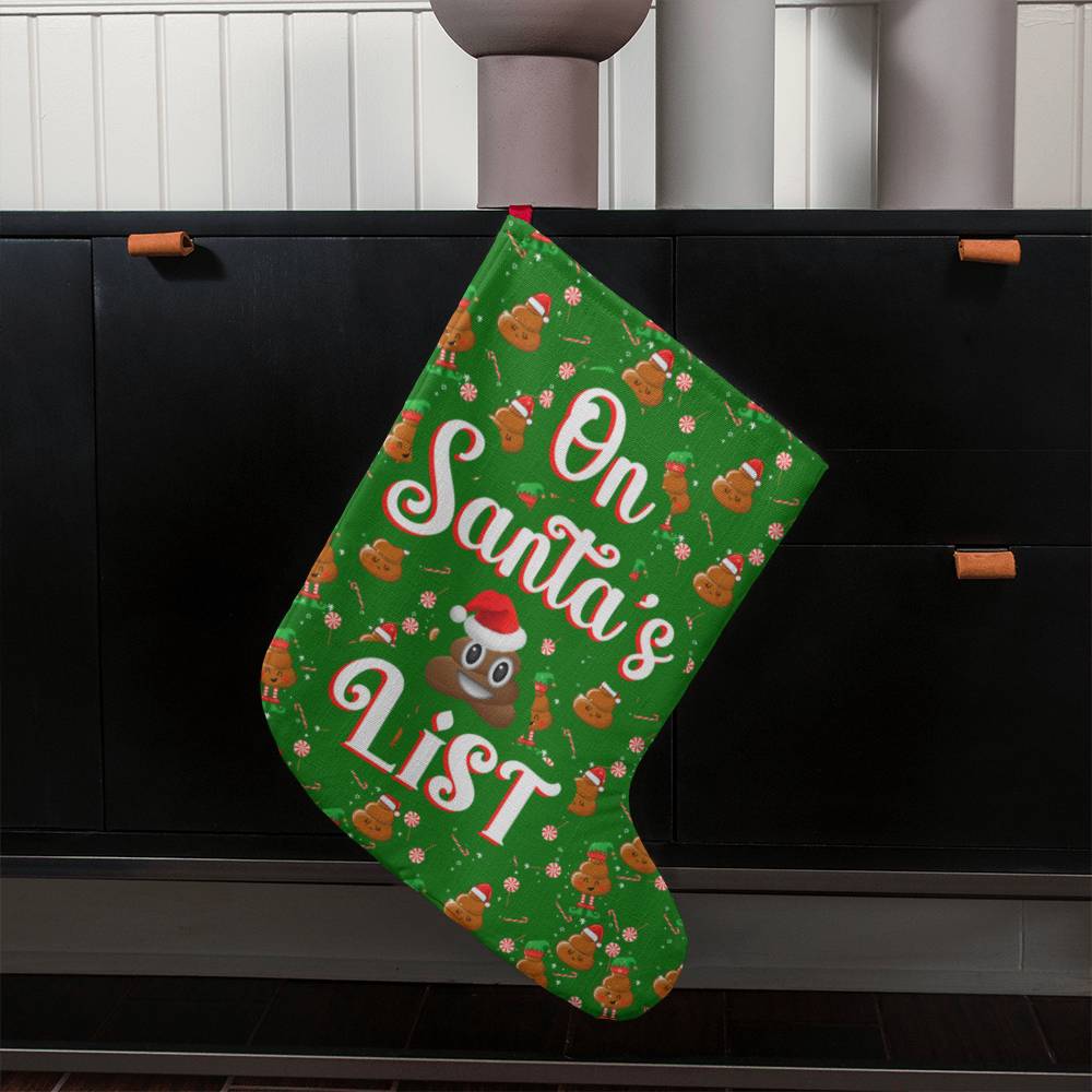 Holiday Stocking - On Santa's List - Giant Holiday Stocking - The Shoppers Outlet