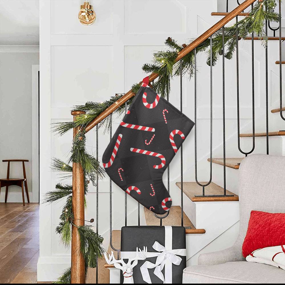 Holiday Stocking - Candy Canes - Giant Holiday Stocking - The Shoppers Outlet