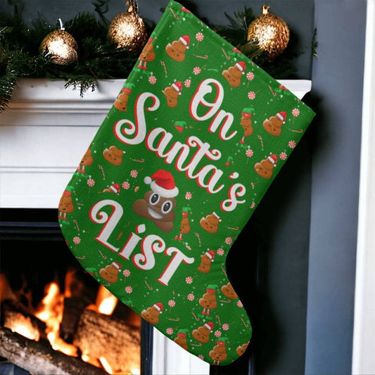 Holiday Stocking - On Santa's List - Giant Holiday Stocking - The Shoppers Outlet