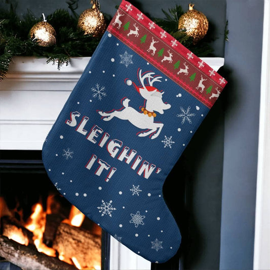 Holiday Stocking - Sleighin It - Giant Holiday Stocking - The Shoppers Outlet