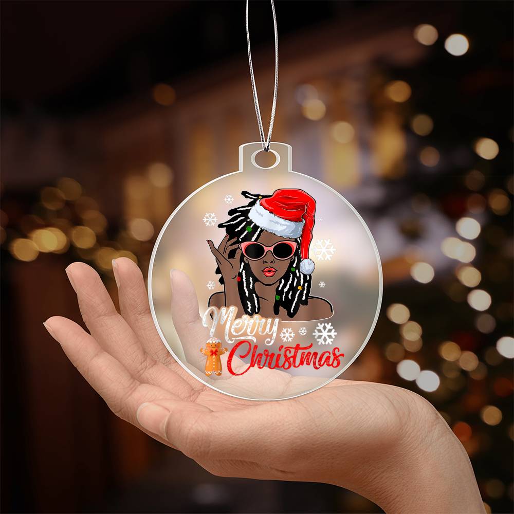 Holiday Ornament - Merry Christmas - Personalized Acrylic Ornament - The Shoppers Outlet