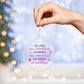 Friend - Holiday Ornament - Merry Christmas - Our Laughs Are Limitless - Personalized Acrylic Ornament - The Shoppers Outlet