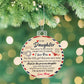 Gift For Daughter - Holiday Ornament - To My Daughter - Personalized Acrylic Ornament - The Shoppers Outlet
