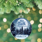 Faith - Holiday Ornament - Your Faith Can Move Mountains - Matthew 17:20 - Personalized Acrylic Ornament - The Shoppers Outlet