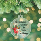 Holiday Ornament - Merry Christmas - To Grandma - Personalized Acrylic Ornament - The Shoppers Outlet