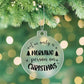 Funny - Holiday Ornament - I'M ONLY A MORNING PERSON ON CHRISTMAS - Personalized Acrylic Ornament - The Shoppers Outlet