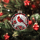 Holiday Ornament - Red Cardinal Merry Christmas - Personalized Acrylic Ornament - The Shoppers Outlet