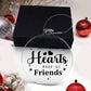 Friend - Holiday Ornament - Chance Made Us Neighbors Hearts Made Us Friends - Personalized Acrylic Ornament - The Shoppers Outlet