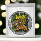 Inspirational - Holiday Ornament - Write Your Own Story - Merry Christmas - Personalized Acrylic Ornament - The Shoppers Outlet