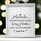 Faith - Holiday Ornament - Miracle Worker Promise Keeper Way Maker - Isaiah 42:16 - Personalized Acrylic Ornament - The Shoppers Outlet