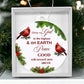 Faith - Glory To God - Luke 2:14 - Personalized Acrylic Ornament - The Shoppers Outlet