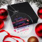 Friend - Holiday Ornament - Merry Christmas - Our Laughs Are Limitless - Personalized Acrylic Ornament - The Shoppers Outlet