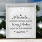 Faith - Holiday Ornament - Miracle Worker Promise Keeper Way Maker - Isaiah 42:16 - Personalized Acrylic Ornament - The Shoppers Outlet