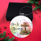 Faith - She Is Strong - Proverbs 31:25 - Personalized Acrylic Ornament - The Shoppers Outlet
