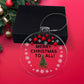 Holiday Ornament - Merry Christmas To All - Black Print - Personalized Acrylic Ornament - The Shoppers Outlet