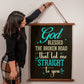 Faith - God Blessed The Broken Road That Led Me Straight To You - Wood Framed Wall Tapestry - Vertical Design - The Shoppers Outlet