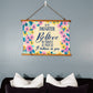 Motivational - Believe In Yourself As Much As I Believe In You - Wood Framed Wall Tapestry - Horizontal Design - The Shoppers Outlet