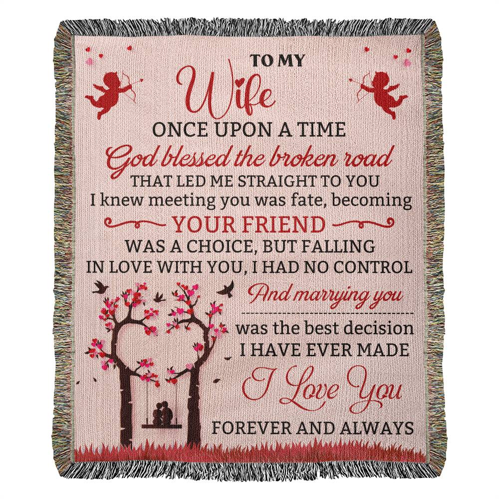Wife - Once Upon A Time - Heirloom Woven Blanket - Portrait - The Shoppers Outlet