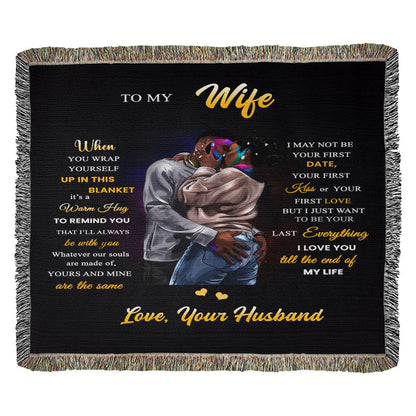 Wife - When You Wrap Up In This Blanket- Heirloom Woven Blanket - Landscape - The Shoppers Outlet
