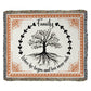 Family - Where Life Begins And Love Never Ends - Heirloom Woven Blanket - Landscape - The Shoppers Outlet