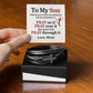 Son - Whenever You Feel Overwhelmed Always Remember To - Men's Cross Leather Bracelet - The Shoppers Outlet